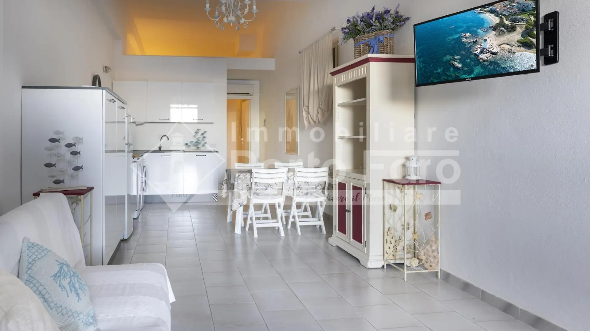 58 Faro - Bilocale Vista Mare Fronte Faro Di Porto Faro Apartamento Palau